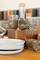 Brown Speckled Stone Bowls