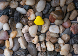 normal stones and a different stones
