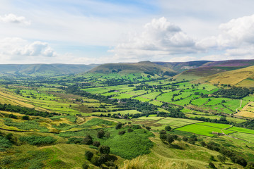 Mam Tor hill near Castleton and Edale in the Peak District National Park, England, UK