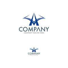 Obraz premium Education, letter A and book logo templates
