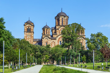 Fototapeta na wymiar St. Mark Church, Belgrade, Serbia