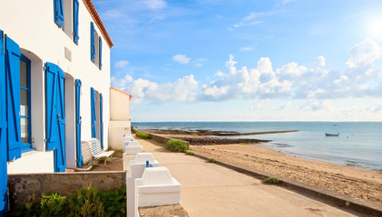 Maison en bord de plage sur l'île de Noirmoutier