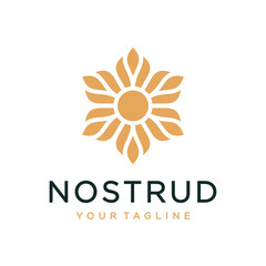 Flower logo design concept. Universal flower logo.