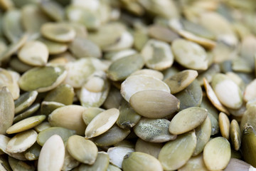 dried pumpkin seeds macro