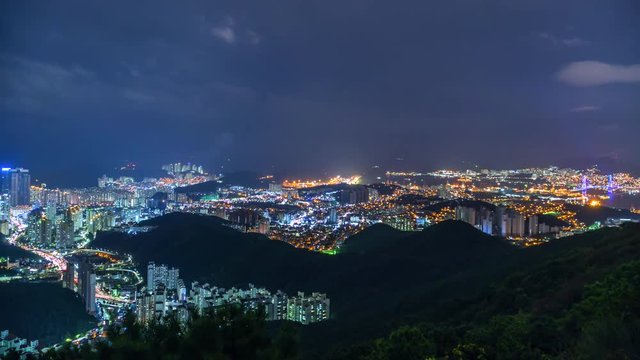 4K.Time lapse Cityscapes of busan South Korea