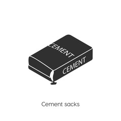 cement sacks icon. cement sacks icon vector. Linear style sign for mobile concept and web design. cement sacks symbol illustration vector graphics - Vector	