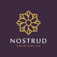 Flower logo design concept. Universal flower logo.