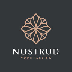 Flower logo design concept. Universal flower logo.