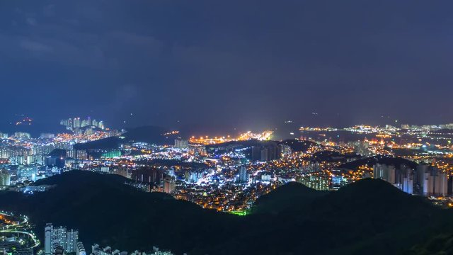 4K.Time lapse Cityscapes of busan South Korea