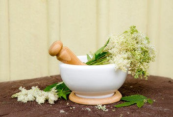 Bundle of Meadowsweet also referred to as queen of the meadow, pride of the meadow, meadow-wort,...