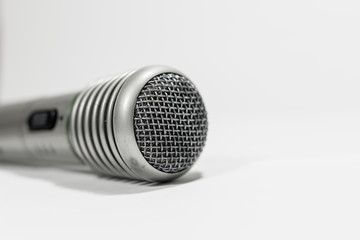 isolated microphone with white background