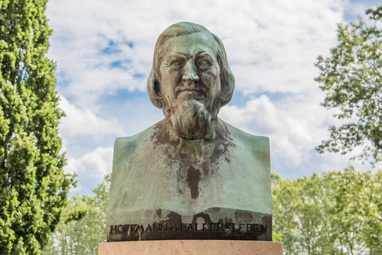 August Heinrich Hoffmann von Fallersleben Bust Castle and Monastery Corvey (Kloster Corvey) UNESCO world heritage (Weltkulturerbe) H&ouml;xter North Rhine-Westphalia