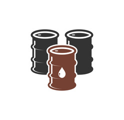 Oil Barrel related icon on background for graphic and web design. Simple illustration. Internet concept symbol for website button or mobile app.