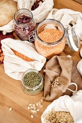 Zero Waste Food Storage Eco Bag. Natural Organic Sack 