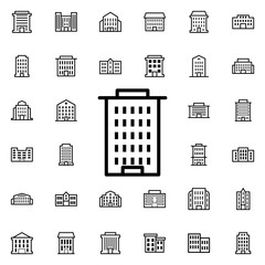 Residential building icon. Universal set of buildings for website design and development, app development