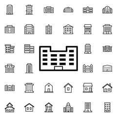 Police building icon. Universal set of buildings for website design and development, app development