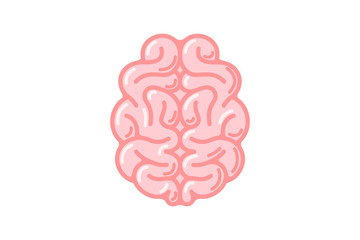 Brain intelligence mind sign. Central nervous system organ icon. Vector illustration