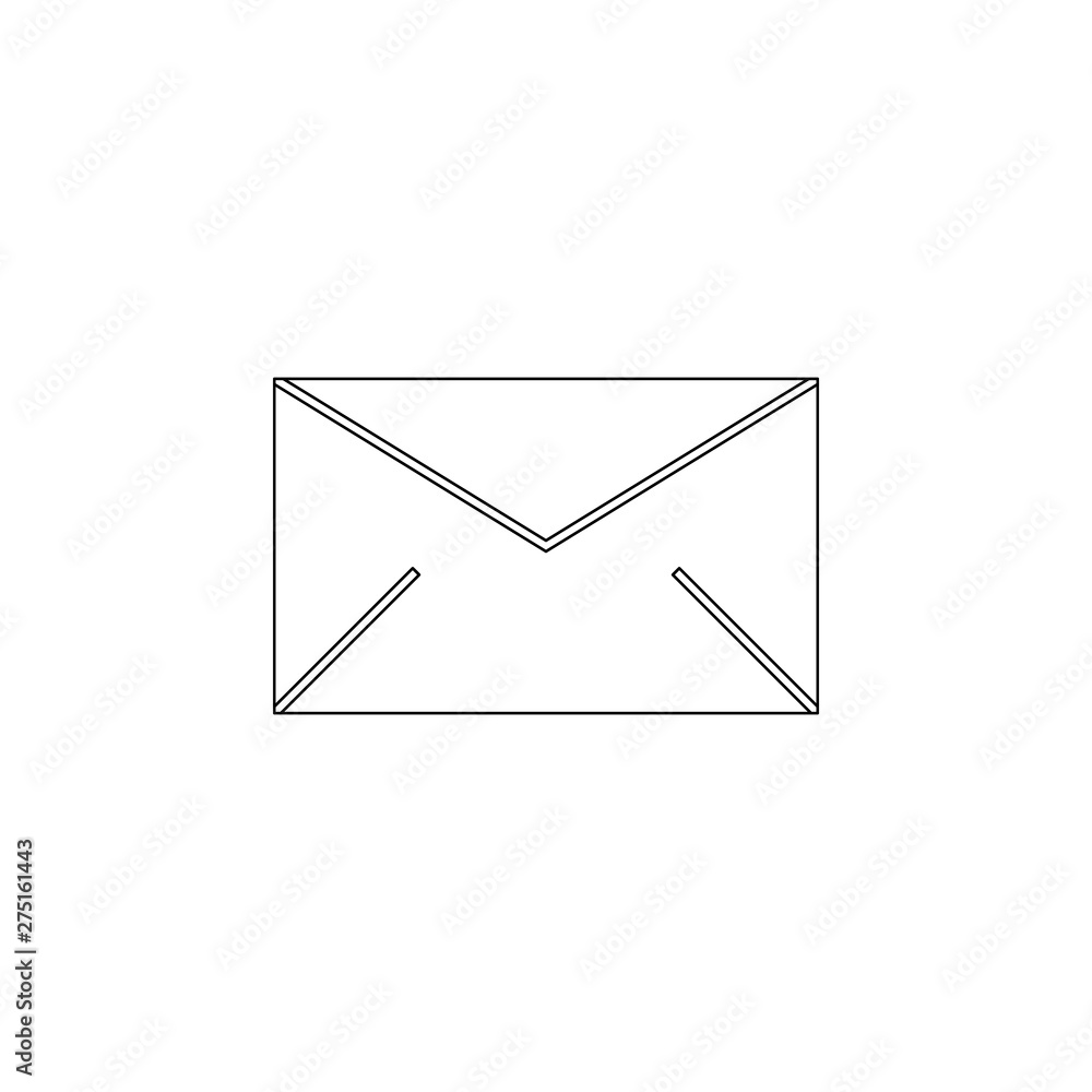 Aufkleber the envelope icon. element of web for mobile concept and web apps icon. outline, thin line icon for 