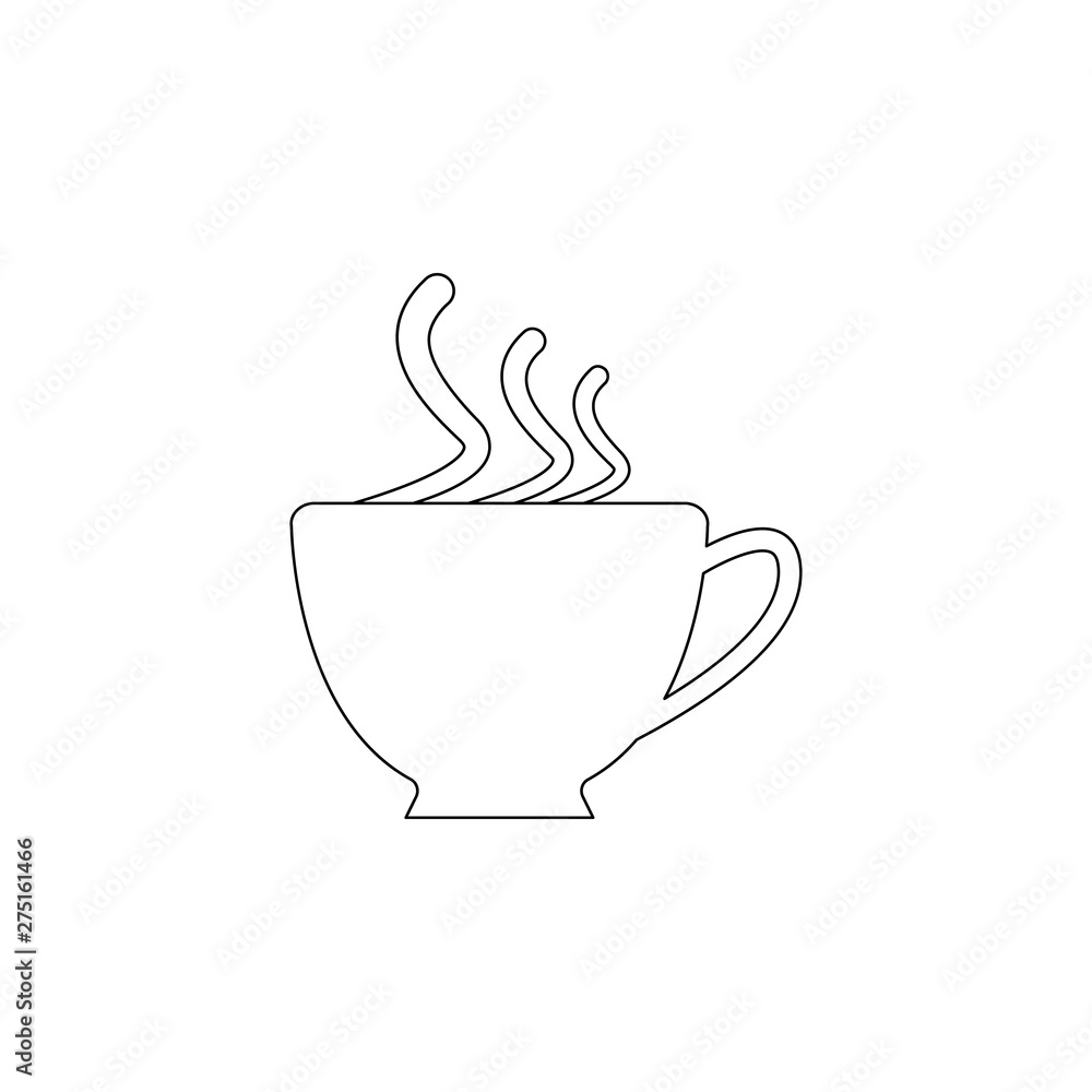 Aufkleber a cup of coffee icon. element of web for mobile concept and web apps icon. outline, thin line icon f