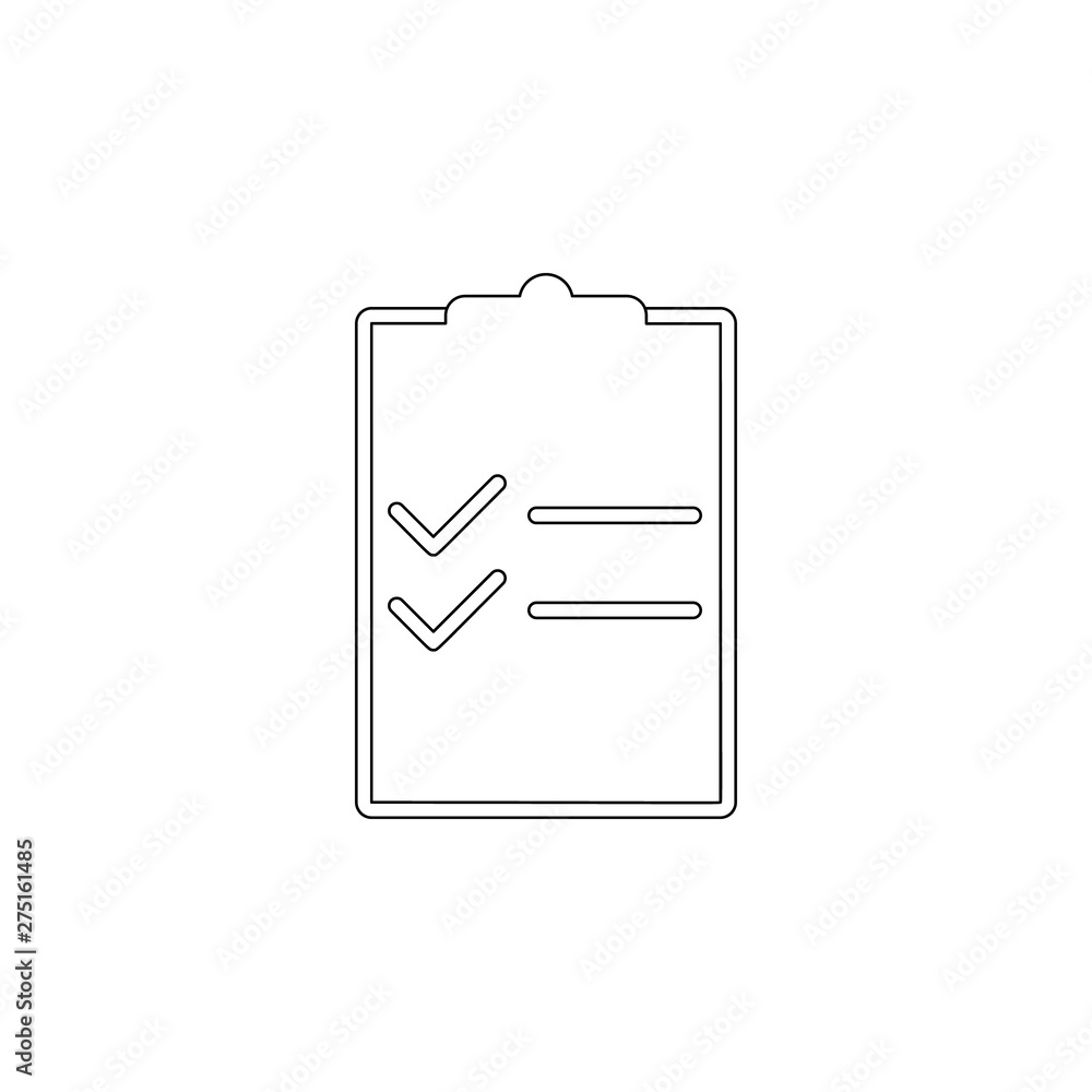 Poster checklist icon. element of web for mobile concept and web apps icon. outline, thin line icon for web