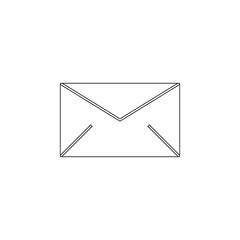 the envelope icon. Element of web for mobile concept and web apps icon. Outline, thin line icon for website design and development, app development