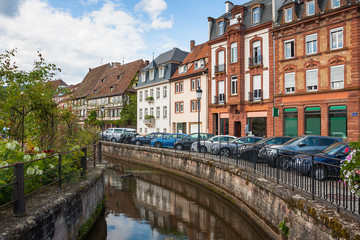 Fototapeta na wymiar Historical center of the Wissembourg, Alsace, France