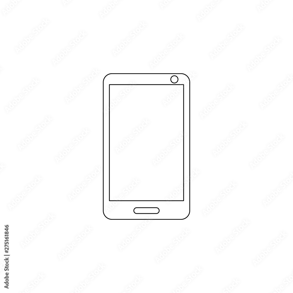 Aufkleber smart phone icon. element of web for mobile concept and web apps icon. outline, thin line icon for w