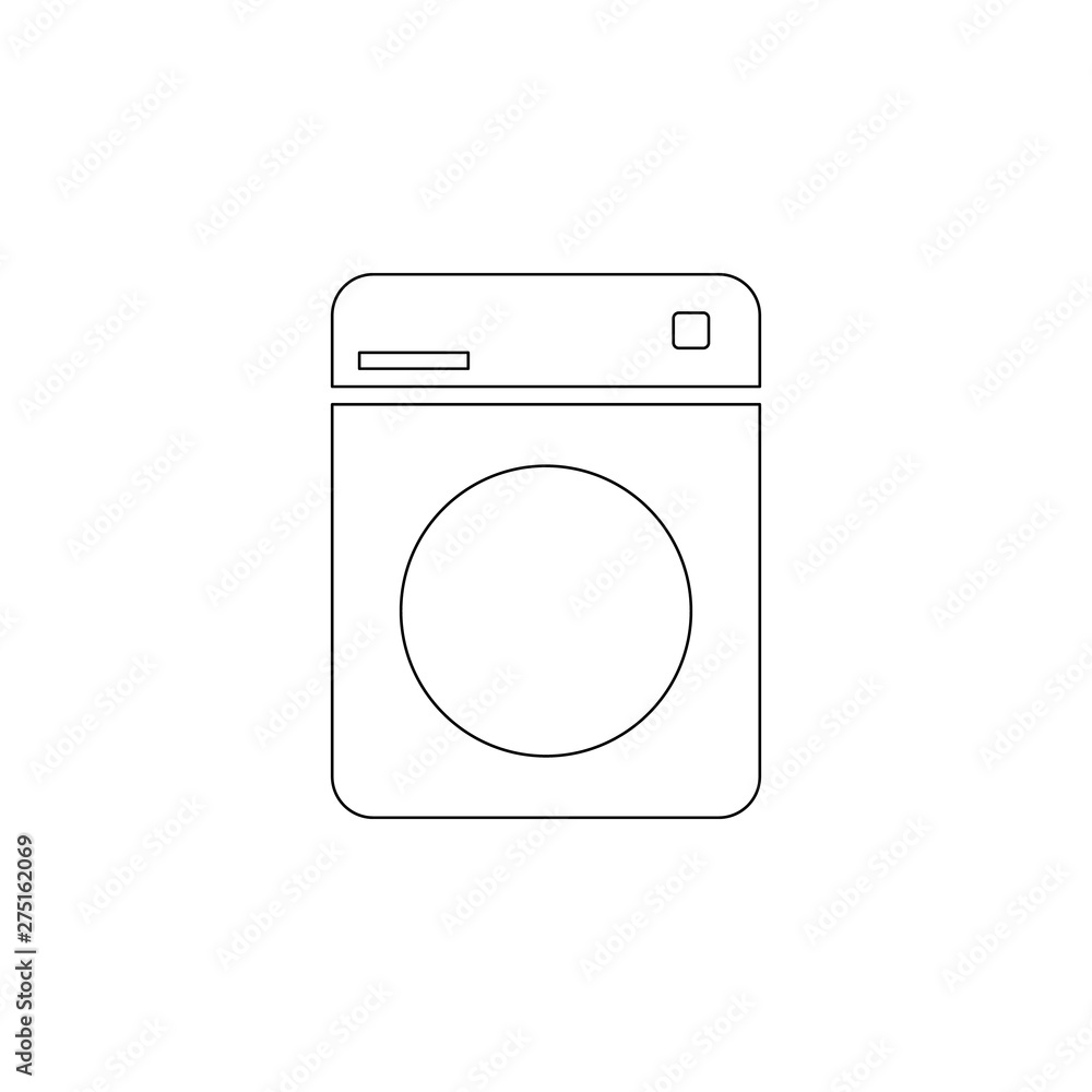 Aufkleber washing machine icon. element of web for mobile concept and web apps icon. outline, thin line icon f