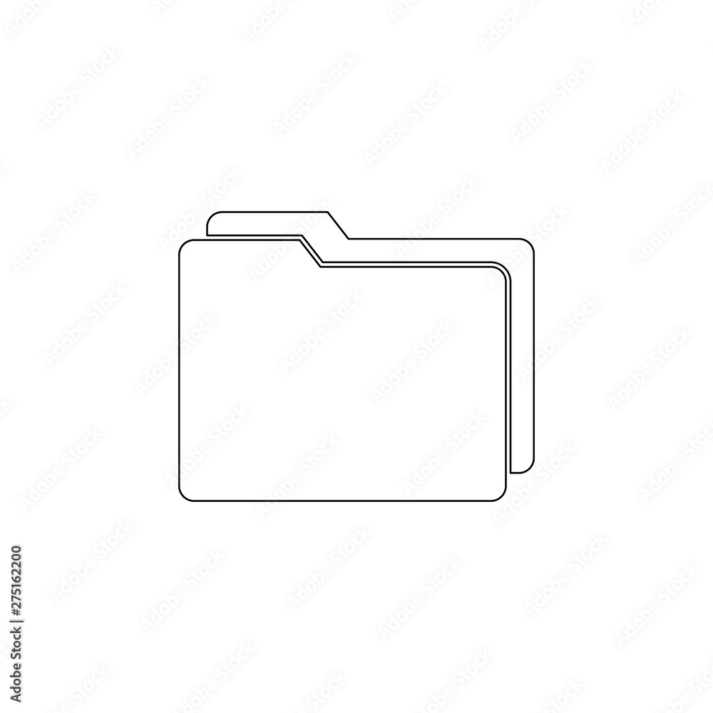 Aufkleber folders icon. element of web for mobile concept and web apps icon. outline, thin line icon for websi