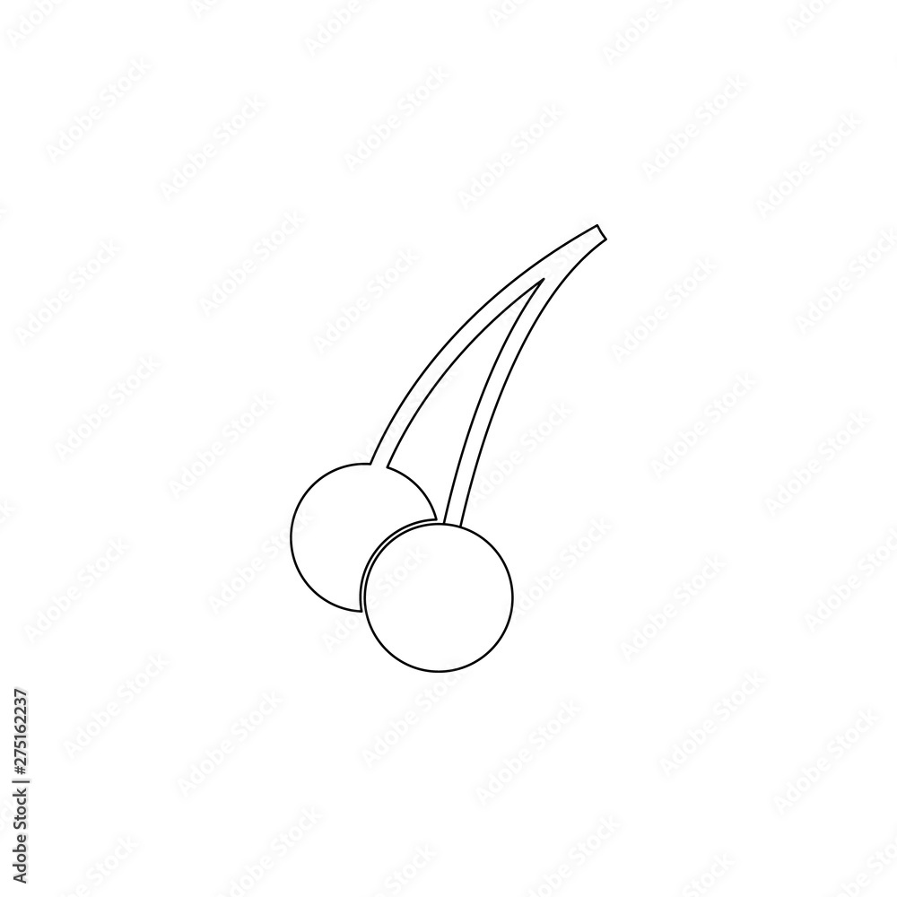 Poster cherry icon. Element of web for mobile concept and web apps icon. Outline, thin line icon for website design and development, app development
