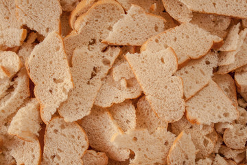 dry bread crumbs food background