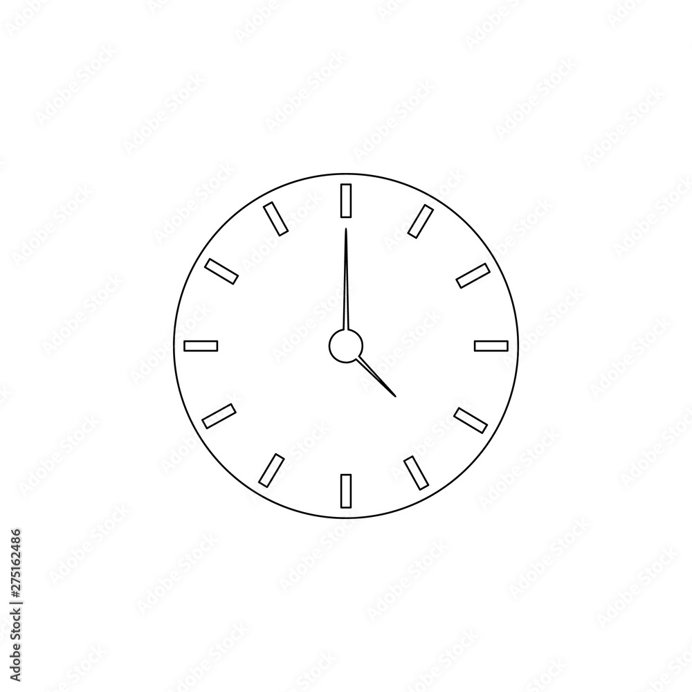 Poster clock icon. element of web for mobile concept and web apps icon. outline, thin line icon for website