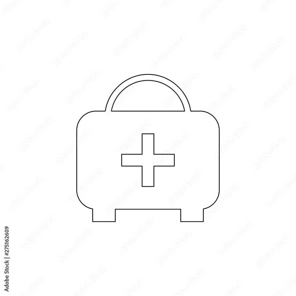 Aufkleber first-aid kit icon. element of web for mobile concept and web apps icon. outline, thin line icon for