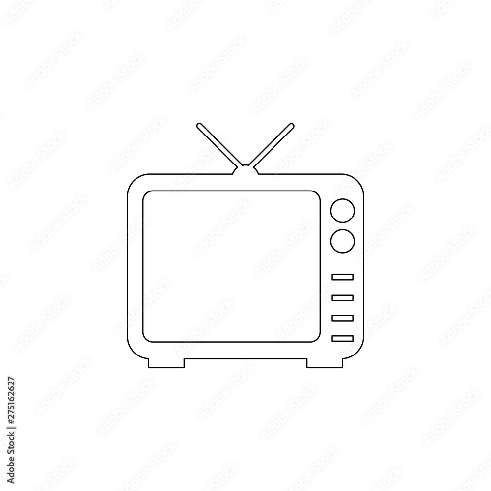 Poster tv icon. element of web for mobile concept and web apps icon. outline, thin line icon for website de
