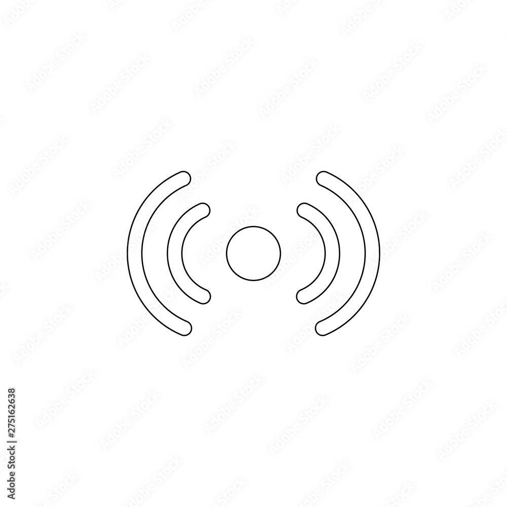 Aufkleber signal sign icon. element of web for mobile concept and web apps icon. outline, thin line icon for w