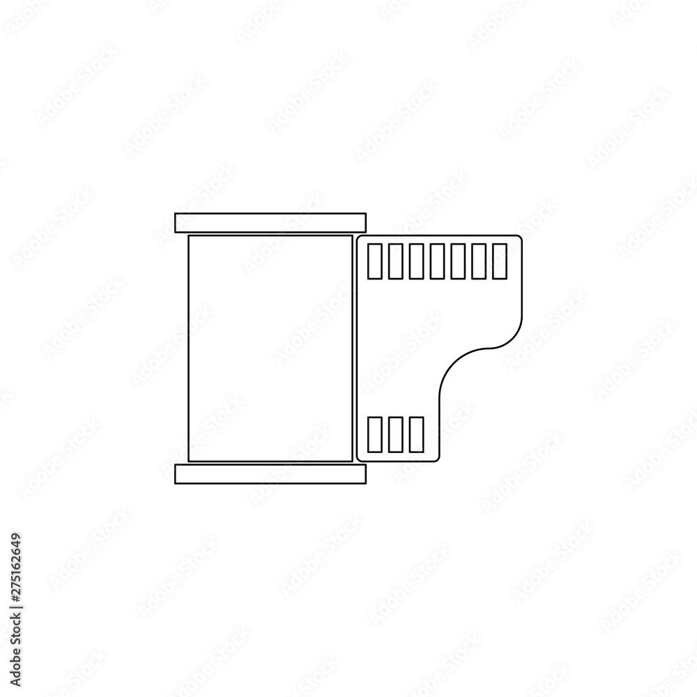 Aufkleber camera roll icon. element of web for mobile concept and web apps icon. outline, thin line icon for w
