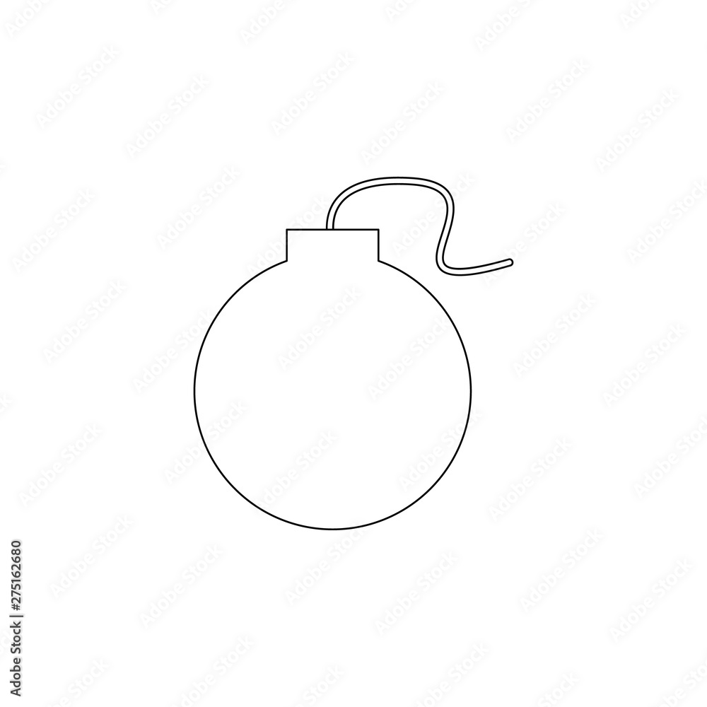 Poster bomb icon. element of web for mobile concept and web apps icon. outline, thin line icon for website 