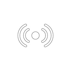 signal sign icon. Element of web for mobile concept and web apps icon. Outline, thin line icon for website design and development, app development