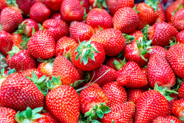 background from freshly strawberries