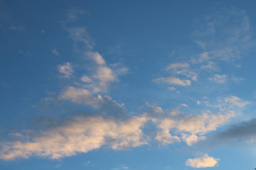 blue sky with beautiful clouds