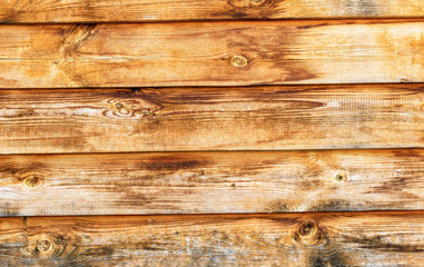 Wooden planks with natural patterns as background