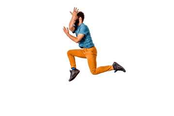 Performer is doing breakdance