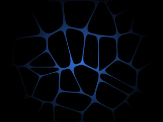 Spider web effect background black blue