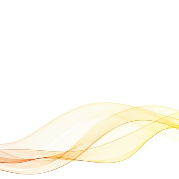 Vector of abstract wave lines gold flowing isolated on white background for design elements or separator in concept of luxury technology, science, music or modern. eps 10 © Kateryna