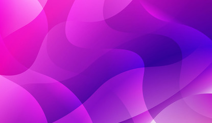 Futuristic Blue Purple Color Design Geometric Wave Shape. For Elegant Pattern Cover Book. Vector Illustration with Color Gradient.