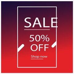 Abstract elements on a red liquid background. Sale banner template design. Big sale special offer. Special offer banner for poster, flyer, brochure, sticker. Gradient background vector illustration.