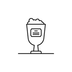 urn, death outline icon. detailed set of death illustrations icons. can be used for web, logo, mobile app, UI, UX
