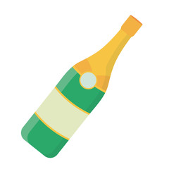 Isolated champagne bottle design vector illustrator
