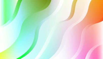 Template Abstract Background With Curves Lines. Design For Cover Page, Poster, Banner Of Websites. Vector Illustration with Color Gradient.