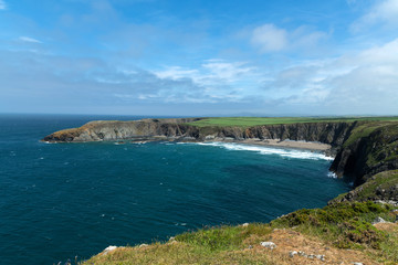 Küste bei Abereiddy, Strand Traeth Llyfn, Wales